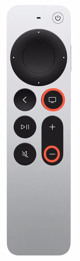 press TV/Control Center and Volume Down buttons on 2nd Siri Remote