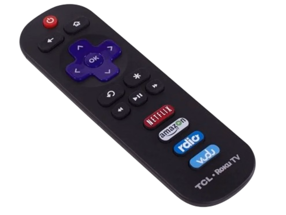 the standard remote for TCL Roku TV