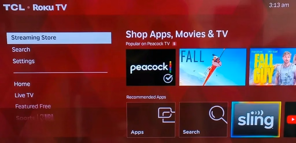 Peacock on Roku