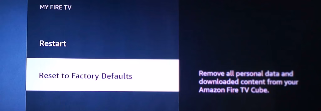 Reset to Factory Defaults