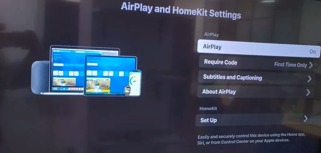 find AirPlay on a Roku streaming device