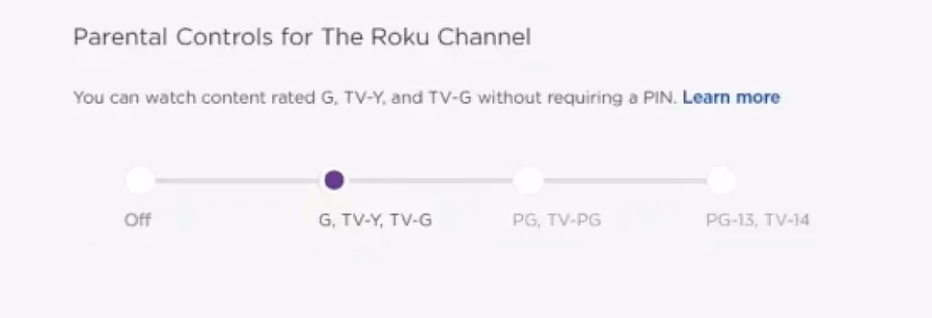 four age rating levels