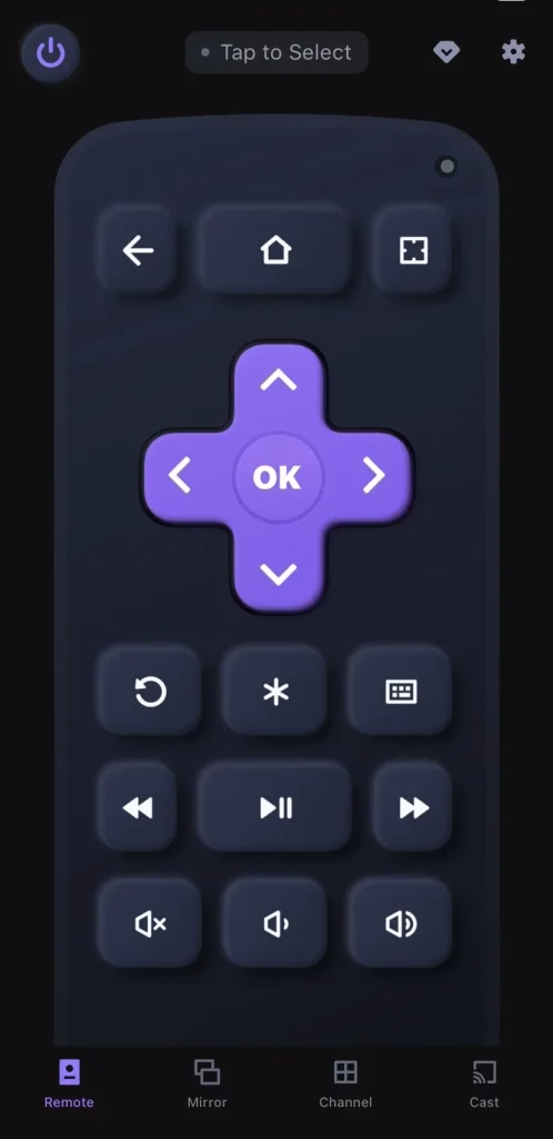 Roku remote app from BoostVision