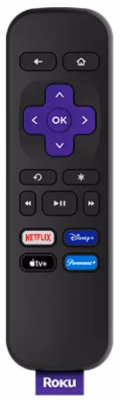 Roku remote has no power button