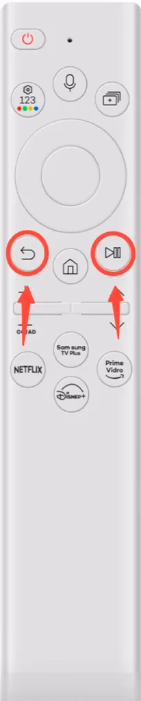 Return and Play/Pause button