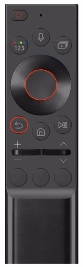 press the OK and Return buttons