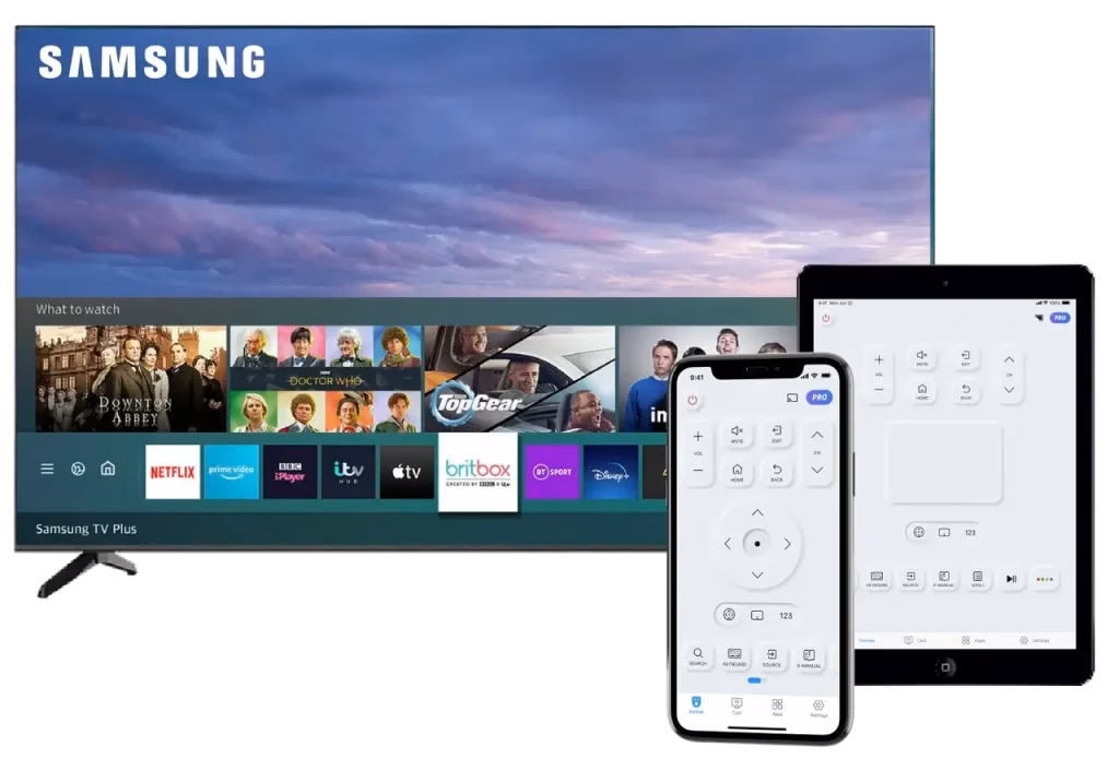 the Samsung TV Remote app by BoostVision
