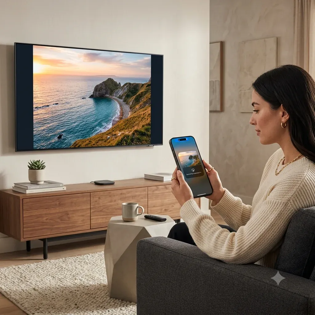 iPhone connecting to a Samsung TV for AirPlay or screen mirroring
