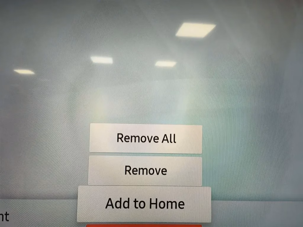 choose the Remove option