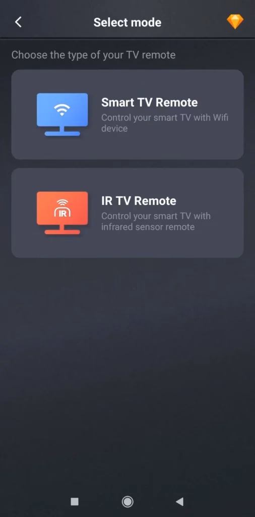 Universal TV Remote app