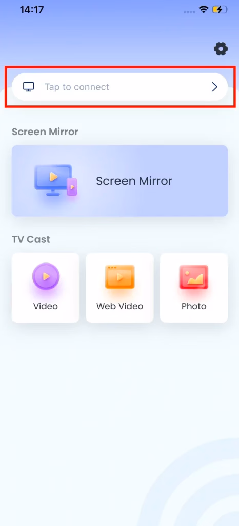 Tap to Connect Screen Mirroring to TV