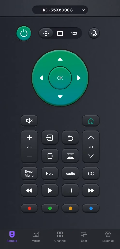 Sony TV remote app from Boostvision