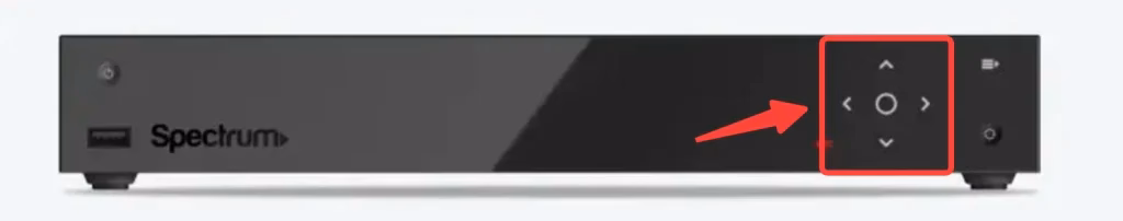 Physical buttons on Spectrum cable box