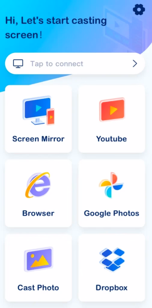the screen mirroring app from BoostVision