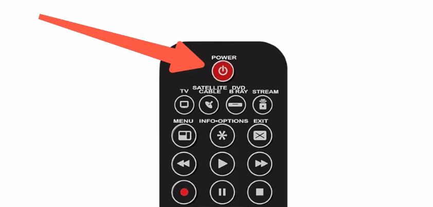 the Power button on Terk universal remote