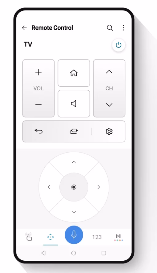 the user interface of LG ThinQ