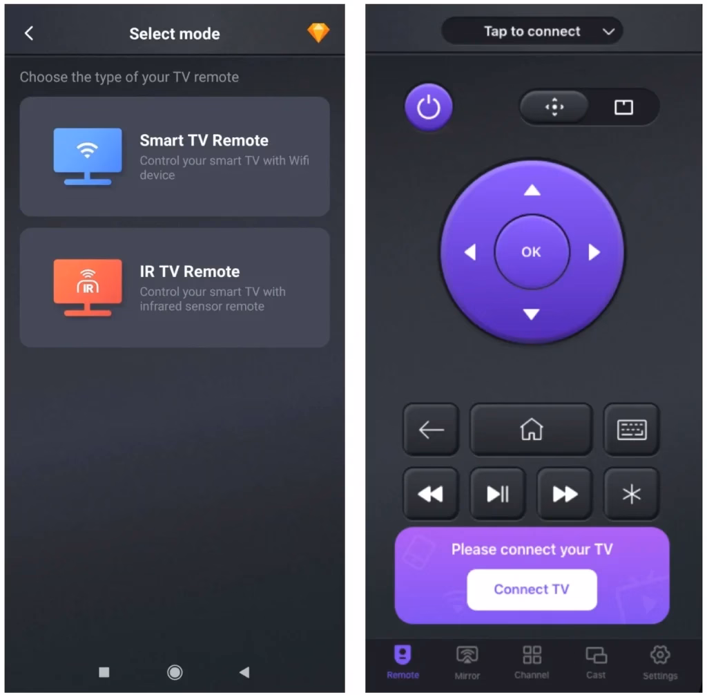 Universal TV Remote app from BoostVision