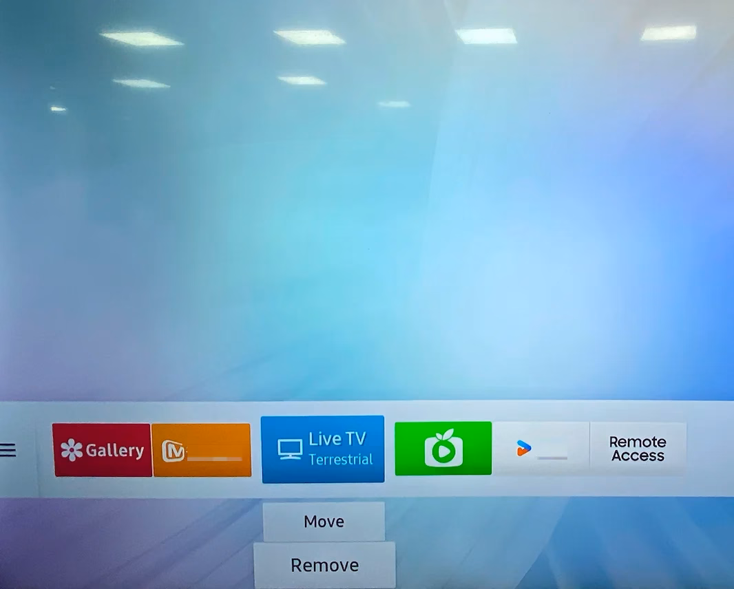 delete app from Samsung TV