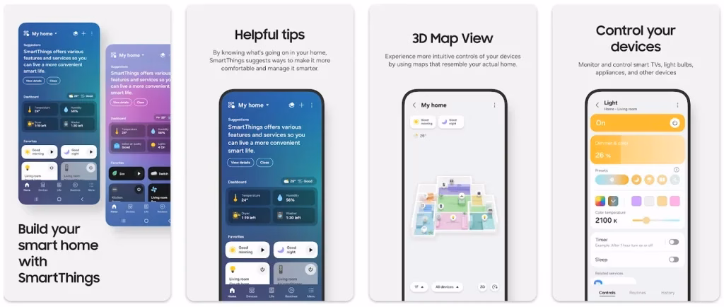 SmartThings app on Google Play Store