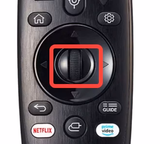 the Wheel button of the Magic Remote