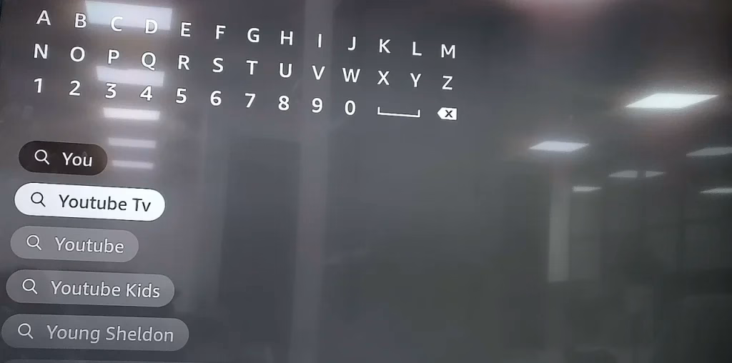 search YouTube TV on Firestick